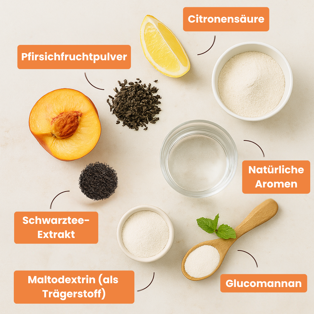 NIVAYA Flow - Konjak-Drink mit Pfirsichgeschmack