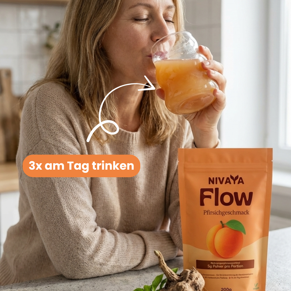NIVAYA Flow - Konjak-Drink mit Pfirsichgeschmack