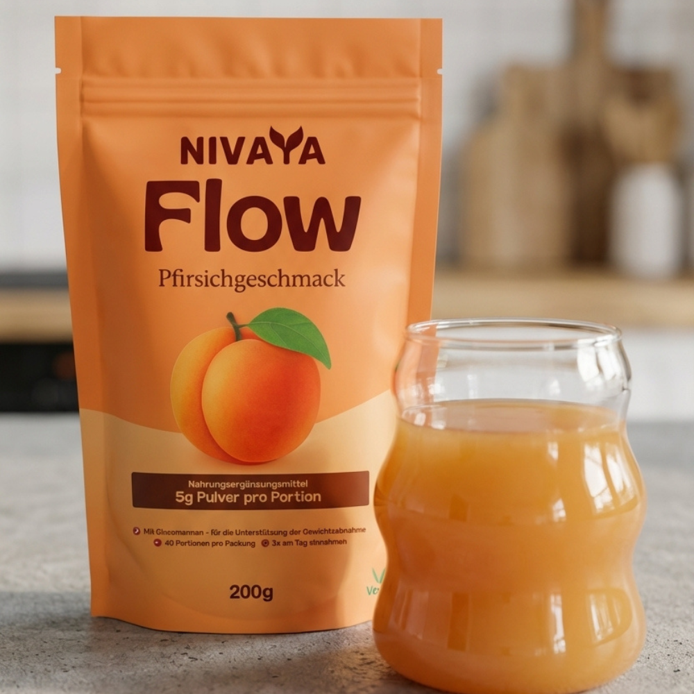 NIVAYA Flow - Konjak-Drink mit Pfirsichgeschmack
